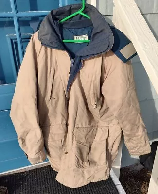 LL Bean Maine Warden's Parka XL Mens Ivory  Gore-Tex Thinsulate  • $30