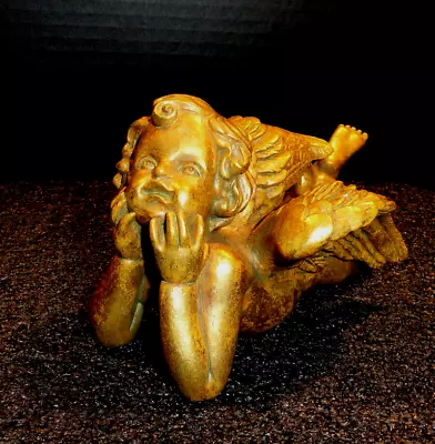 £21.19 • Buy Chrisdon Henri Studio Gold Angel Sculpture / Figurine