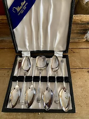 William Adams SHEFFIELD ENGLAND Grapefruit Spoon Set Silver Plate EPNS ~ MCM • $19.99