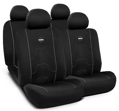 Momo Modern Seat Cover Set - Black / Grey • $77.18
