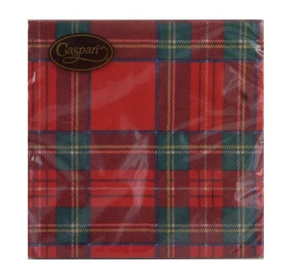 £4.95 • Buy Tartan Luxury Napkins - 3 Ply - 33 X 33cm Square - Pack 20