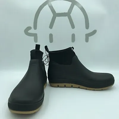 Staheekum Mens Waterproof Rain Boot Shoes Black • $38.99