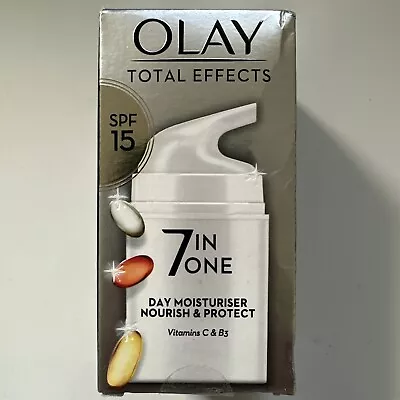 Olay Total Effects 7-In-One Day Moisturiser Nourish & Protect SPF 15 50ML • £11.45