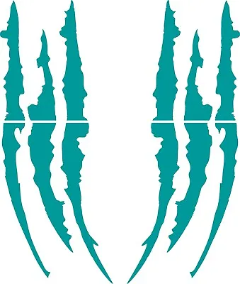 Headlight Scratch Monster Rip Tear  Claw Tribal Vinyl Decal Sticker • $18.86