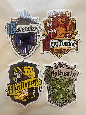 $5.99 • Buy Harry Potter Hogwarts House Crest Vinyl Stickers Decals