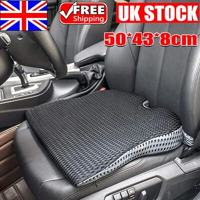Car Seat Cushion Thick Wedge Memory Foam Office Chair Comfort Pad Mat Universal • £17.89