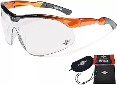 £20.99 • Buy ToolFreak Safety Glasses Clear Lens EN166/EN170 Impact, UV Rated With Case