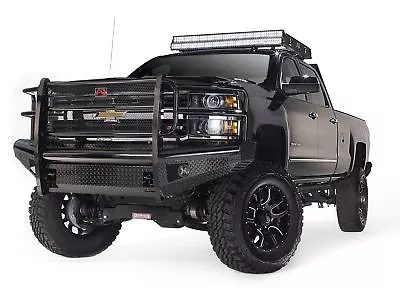 Fab Fours Black Steel Front Ranch Bumper For Chevy/2500-3500 HD #CH08-S2060-1 • $1729.99