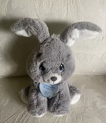 Aurora Precious Moments 8” Plush Floppy Gray Bunny  • $5