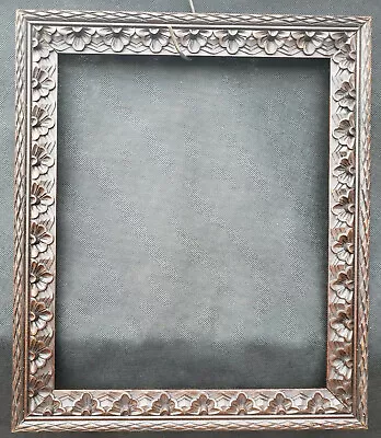 Vintage Hand Carved  Mahogany Frame Arts And Crafts  Viewing Size 13x10.25 Inch • $110