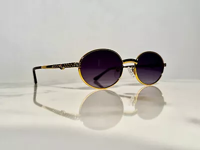 Bonano Portofino Round Gold Eyeglasses Sunglasses Frame Vintage Cartier Hilton • $130