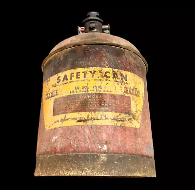 Vintage Eagle Galvanized 5-Gallon Gas Safety Can UI-50 S Type 1 • $39.99