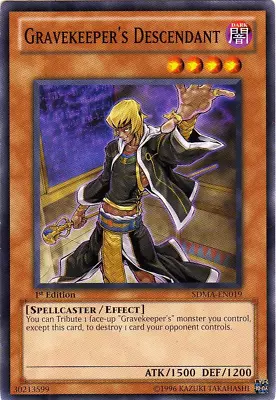 Gravekeeper's Descendant [SDMA-EN019] Common Lightly Played 1st Edition - Yugioh • $4.02