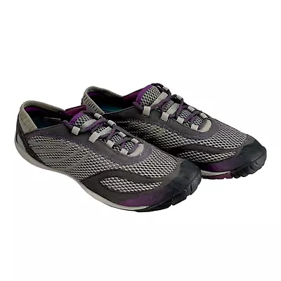 Merrell Barefoot Pace Glove Dark Shadow Gray Purple Running Sneaker Shoe Women 6 • $24.97