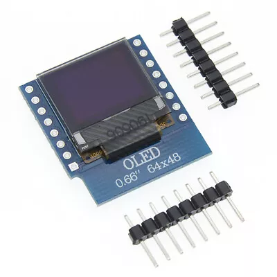 0.66 Inch OLED Display Module D1 Mini 64x48 LCD Screen IIC I2C HW-699 Arduino • $3.50