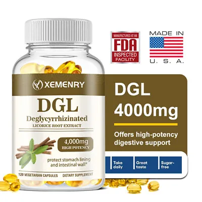 DGL Deglycyrrhizinated Licorice Extract 4000mg - Digestive Support Gut Health • $23.86