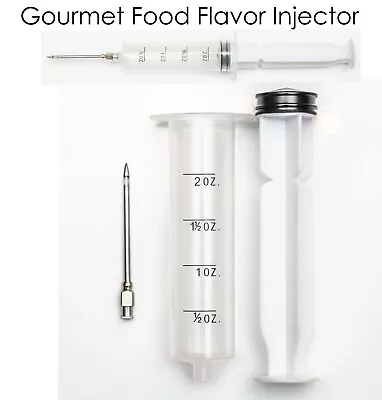 2 Fluid Ounces 2 Inch Needle Culinary Gourmet Food Flavor Spice Injector • $10