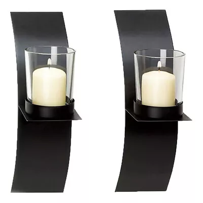 2PC Wall Mounted Candle Tea Light Holder Hanging Tealights Home Party Decor Chic • £9.95