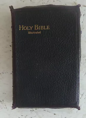 £13.75 • Buy Vintage Leather Holy Bible Illustrated Eyre & Spottiswoode C1907