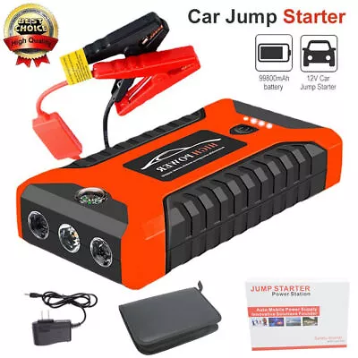 99800mAh 12V Car Jump Starter Pack Booster Charger Battery Power Bank Portable • $43.52