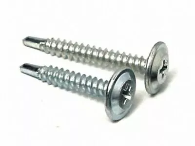 BAYPOLE SELF DRILLING/TAPPING SCREWS WAFER HEAD UPVC BAY WINDOW FIXING SCREW • £3.17