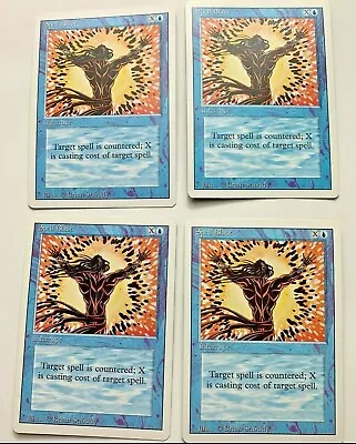 4x Vintage Playset SPELL BLAST INTERRUPT MTG Revised Magic The Gathering Cards • $12.99