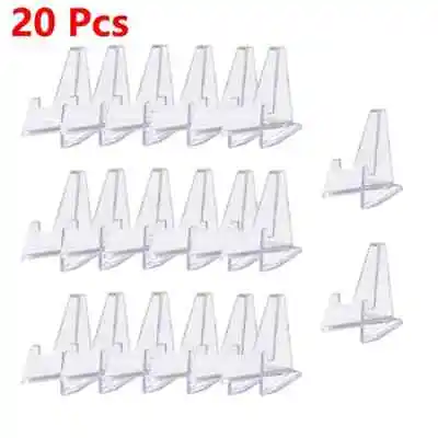 * 20 DISPLAY EASEL STANDS FOR Small Knives Challenge Coin Holders CLEAR ACRYLIC • $8.95