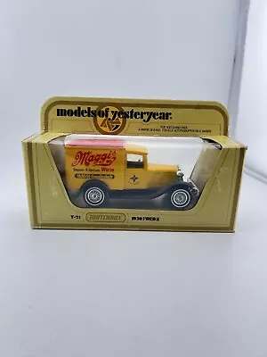 VTG MAGGI'S Matchbox Lesney 1978 Models Of Yesteryear Y21 1930 FORD A • $13.88