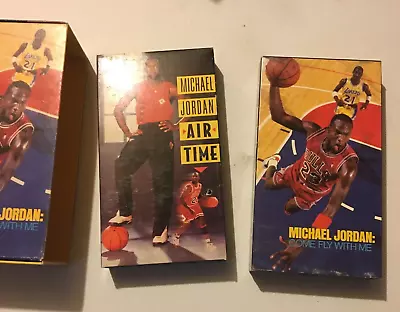 Michael Jordan Air Time & Come Fly With Me 1991 VHS Tapes Lot Of Two In Box Set • $12.99