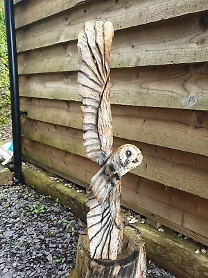 £130 • Buy Chainsaw Carved  Owl In Flight