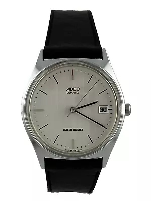 Retro NOS Men's Wristwatch Adec Quartz With Date Display Works • $288.85