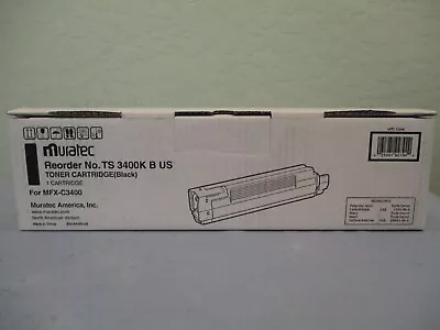 Genuine Muratec MFX-C3400 Black Toner Cartridge New TS 3400K B US • $10