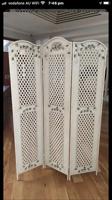 $250 • Buy Vintage Enamel & Wrought Iron Divider 
