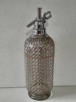 Sparklets Of London England Glass Wire Soda Syphon Seltzer Bottle Vintage • $65