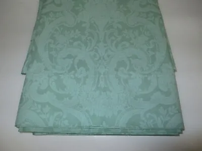 VINTAGE Ralph Lauren AVERY GREEN Mint Green Floral Flat Sheet - Queen • $99.99