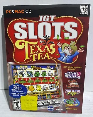 IGT Slots Texas Tea PC CD Masque 2009 W/Slipcase Windows Mac • $6.95