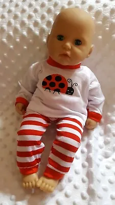 2 PIECE LADYBIRD OUTFIT To Fit 14 Inch Dolls/ My First Baby Annabell/Brother • £7.99