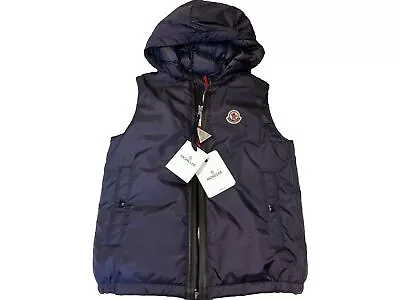 Moncler Boys Kids Hooded Vest. 100% Authentic. Rare Style • $235