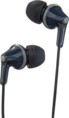 £10.30 • Buy Panasonic RP-HJE125E-K BLACK Ergofit In Ear Wired Earphones Powerful Sound /NEW