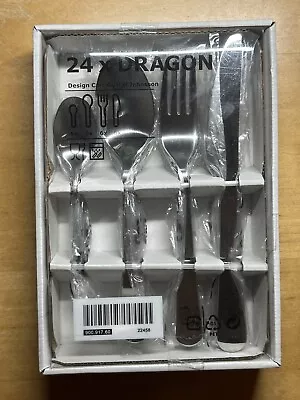 IKEA 24X DRAGON Cutlery Set Stainless Steel Unopened Completely New • £0.99