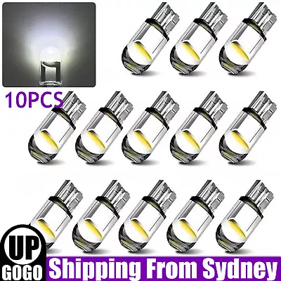 10PCS T10 Cob White Led Light Interior Wedge Globe Car Tail Parking Plate Lights • $5.75