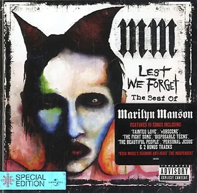 Lest We Forget: The Best Of [Deluxe Edition] By Marilyn Manson  • $5.05