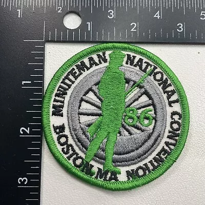 Green 1986 Boston MA MINUTEMAN NATIONAL CONVENTION Patch (Colonial Militia) 20NJ • $8.46