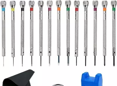 Precision Screwdriver Set 0.6-2.0mm Steel Micro Cross Flat Head Screwdriver Uk • £7.99