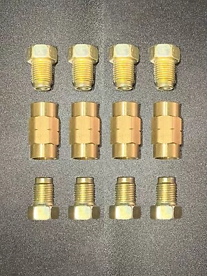 Metric Brake Line Fittings & Brass Unions 10M X 1.0 Inverted Flare 3/16  Line • $13.75