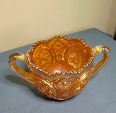 Amber Gallery Glass Loving Cup 2 Handled • £8
