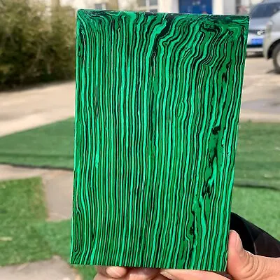 489g Beautiful Glossy Malachite Slices Transparent Cluster Rough Mineral Sample • $12.50