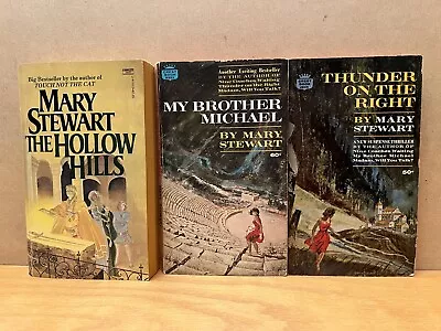 MARY STEWART Lot Of 3 Vintage Mystery / Merlin Paperbacks • $21.22