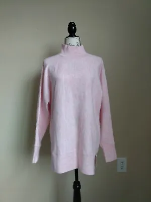 Magaschoni NWT Pink Sweater Mock Neck Dolman Sleeve Pullover Women's M • $9.59