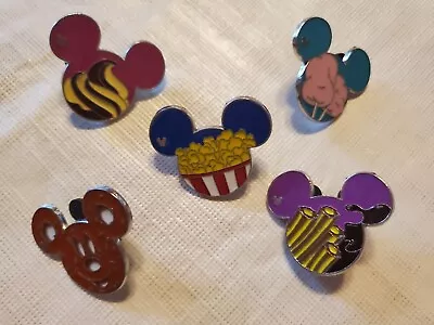 Disney Pin Icon Food Series Hidden Mickey Dole Whip-churro-cotton Candy-popcorn • $12.95